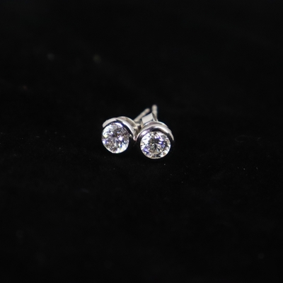 Wholesale 14K Gold Luxury Diamond Stud Earrings 1 Carat DEF Lab Grown Perfect Gift for Wedding