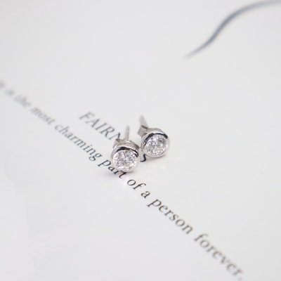 Wholesale 14K Gold Luxury Diamond Stud Earrings 1 Carat DEF Lab Grown Perfect Gift for Wedding