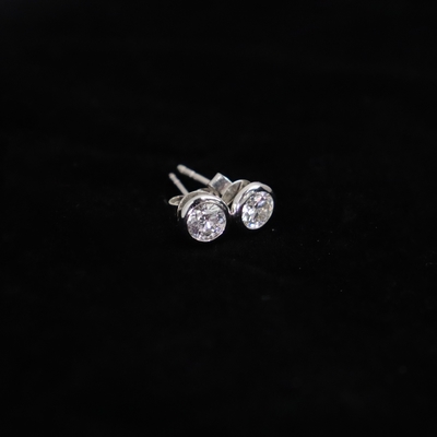 Wholesale 14K Gold Luxury Diamond Stud Earrings 1 Carat DEF Lab Grown Perfect Gift for Wedding