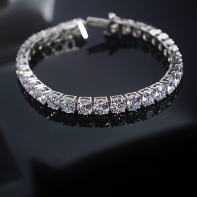 Customizable 18K Gold Diamond Bracelet IGI GIA Lab Grown Diamond for Engagement Wedding or Banquets Fine Jewelry