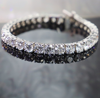 Customizable 18K Gold Diamond Bracelet IGI GIA Lab Grown Diamond for Engagement Wedding or Banquets Fine Jewelry