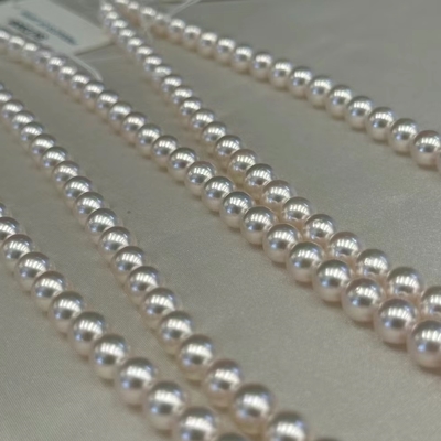Fine Colorful Jewelry 6-6.5mm Japan Akoya Sea Pearl Necklace Jewellery Hot Sale Mother Pearl Custom Pearl Necklaces