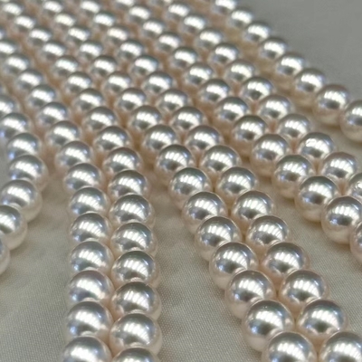 Fine Colorful Jewelry 6-6.5mm Japan Akoya Sea Pearl Necklace Jewellery Hot Sale Mother Pearl Custom Pearl Necklaces