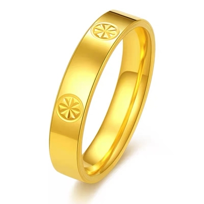 Luxurious 10K 14K 18K Gold Wedding Ring with Round Diamond Romantic Classic Style Luxury IGI-Certified Jewelry for Parties