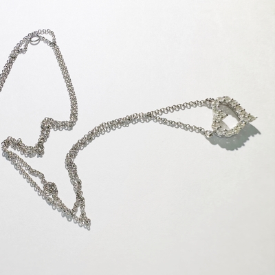 Customized Luxury 18K Gold Heart-Style Pendant Handmade Diamond Necklaces for Women for Anniversary Wedding Banquet