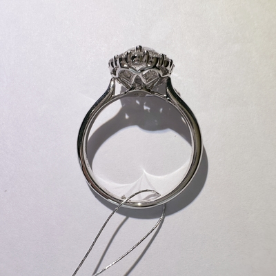 Fortune 18K Gold Customized Fine Jewelry IGI GIA Lab Grown Diamond Engagement Wedding Banquet Women's Ring