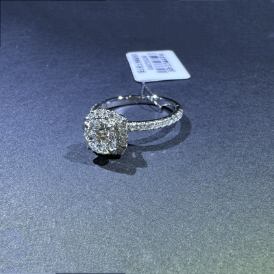 Customized 18K Gold Cluster Diamond Ring IGI GIA Lab Grown Diamond for Engagement Wedding or Banquet Fine Jewelry for Women