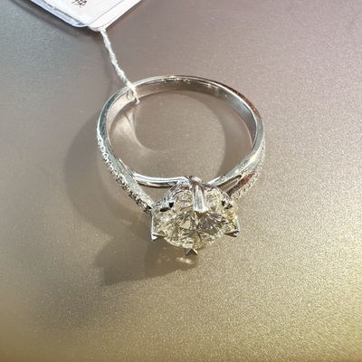 Women's Customized 18K Gold Diamond Engagement Wedding Ring Four Claw Flower Design IGI GIA Lab Grown Diamond Fine Jewelry