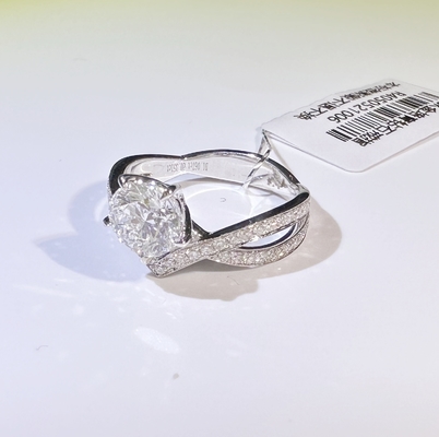 Crown 18K Gold Customized Fine Jewelry IGI GIA Lab Grown Diamond Ring for Women Engagement Wedding Banquet