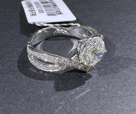 Crown 18K Gold Customized Fine Jewelry IGI GIA Lab Grown Diamond Ring for Women Engagement Wedding Banquet