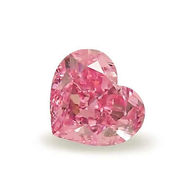 Pink  Heart Cut 0.5carat- 2.5carat  Lab Grown Diamond HPHT CVD  Diamond Fancy pink Color VVS VS 3EX Loose Diamond IGI Certified