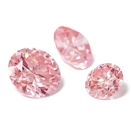 Pink Round Cut 0.5carat- 2.5carat  Lab Grown Diamond HPHT CVD Lab Diamond D E F G H Color VVS VS 3EX Loose Diamond IGI Certified
