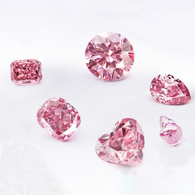 Pink Round Cut 0.5carat- 2.5carat  Lab Grown Diamond HPHT CVD Lab Diamond D E F G H Color VVS VS 3EX Loose Diamond IGI Certified