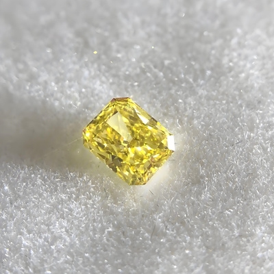 Yellow Radiant Cut 0.5carat- 2.5carat Lab Grown Diamond HPHT CVD Diamond Fancy Yellow Color VVS VS 3EX LooseDiamond IGI  GIA