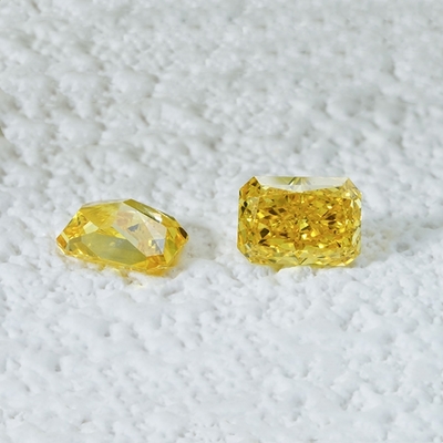 Yellow Radiant Cut 0.5carat- 2.5carat Lab Grown Diamond HPHT CVD Diamond Fancy Yellow Color VVS VS 3EX LooseDiamond IGI  GIA