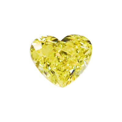 Yellow Heart Cut 0.5carat- 2.5carat  Lab Grown Diamond HPHT CVD Diamond Fancy Yellow Color VVS VS 3EX LooseDiamond IGI Certified