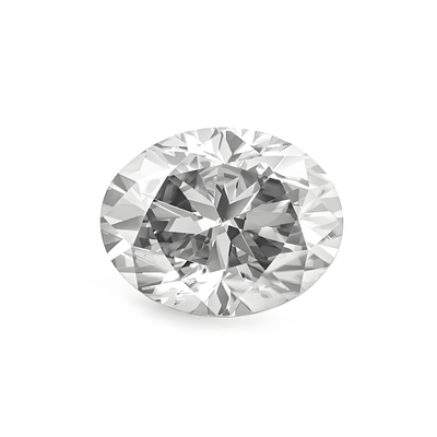 Oval Cut 0.5-2.5 Carat Lab Grown Diamonds HPHT CVD D-E-F-G-H Color VVS VS 3EX Loose IGI Certified GIA Certificate