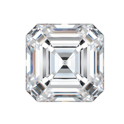 Asscher Cut 0.5-2.5 Carat Lab Grown Diamonds HPHT CVD D E F G H Color VVS VS 3EX Loose IGI Certified GIA Certificate