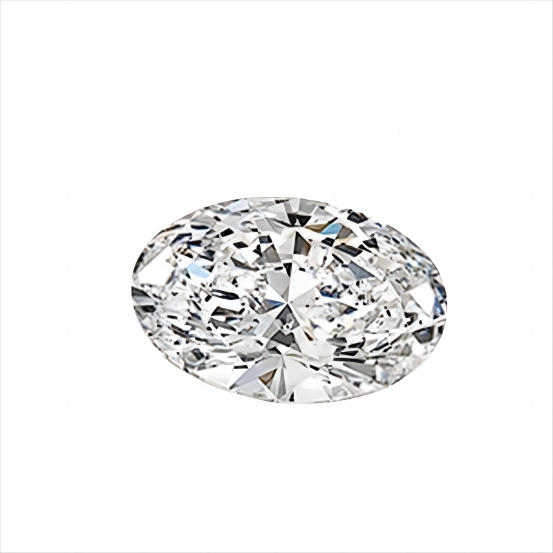 Oval Cut 0.5-2.5 Carat Lab Grown Diamonds HPHT CVD D-E-F-G-H Color VVS VS 3EX Loose IGI Certified GIA Certificate